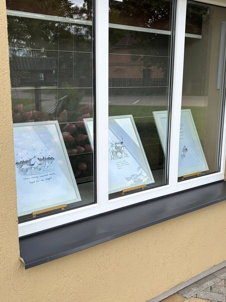 Zīmējumu izstāde Ventspils novada Vārves pagasta saietu namā “Mazā Vinda”