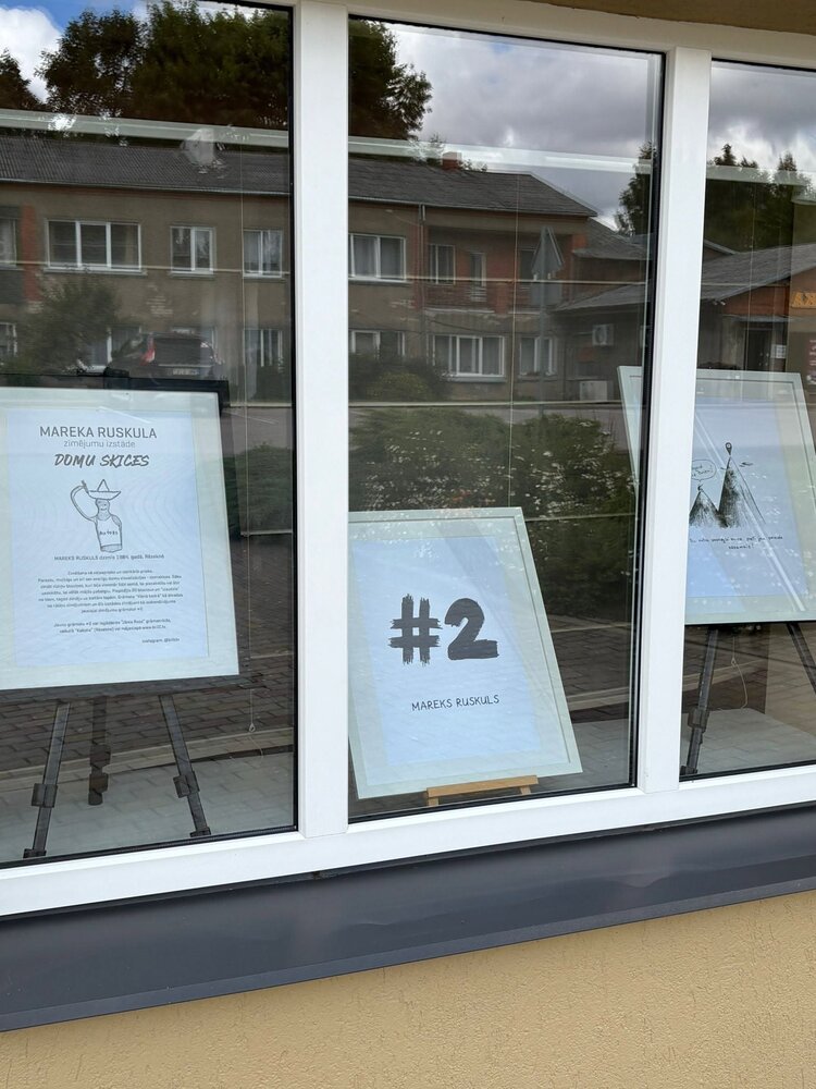 Zīmējumu izstāde Ventspils novada Vārves pagasta saietu namā “Mazā Vinda”
